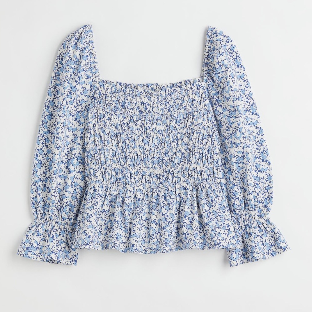 H&M + Smocked Top Size XXL